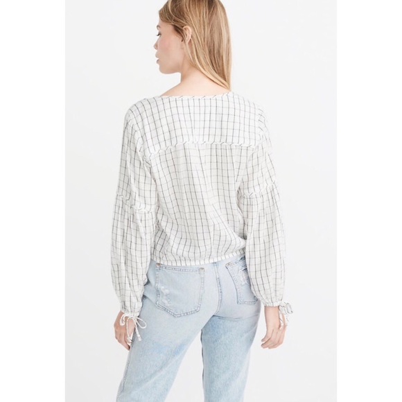 Abercrombie Beaded Embroidered Top - Picture 2 of 4